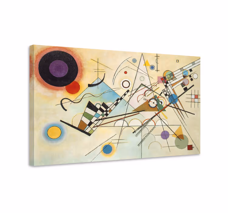 Cuadro geométrico Increíble pintura de arte geométrico - TenVinilo