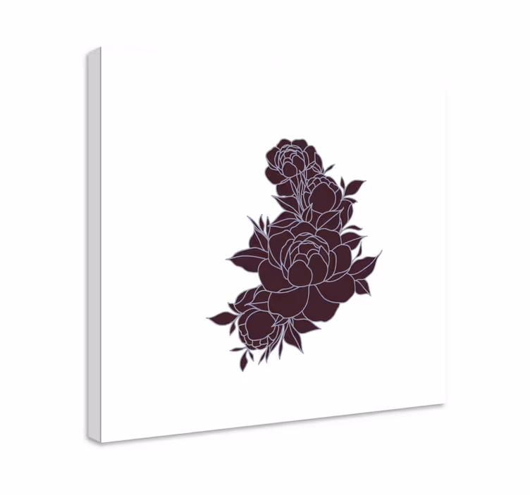 Cuadro de flores arreglo floral rico - TenVinilo