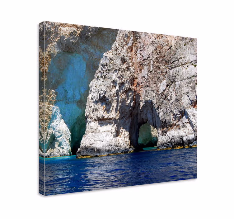 Cuadro paisajes formaciones rocosas costera - TenVinilo