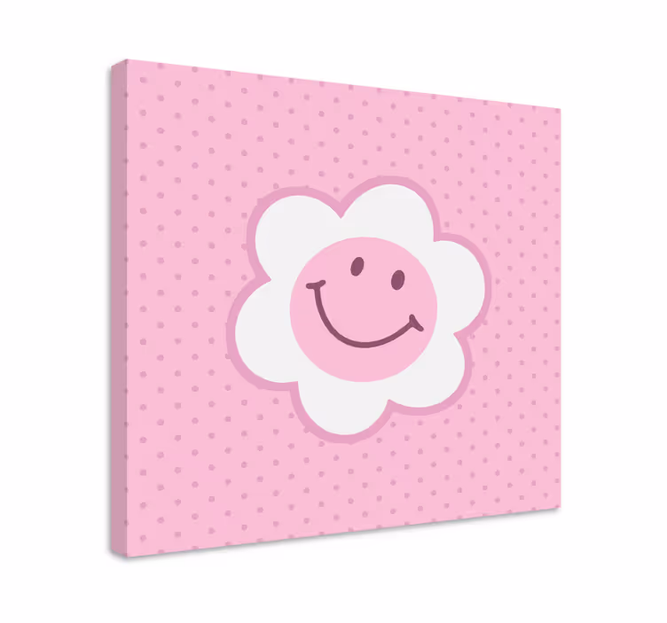 Cuadro ciervos cara de flor sonriente - TenVinilo