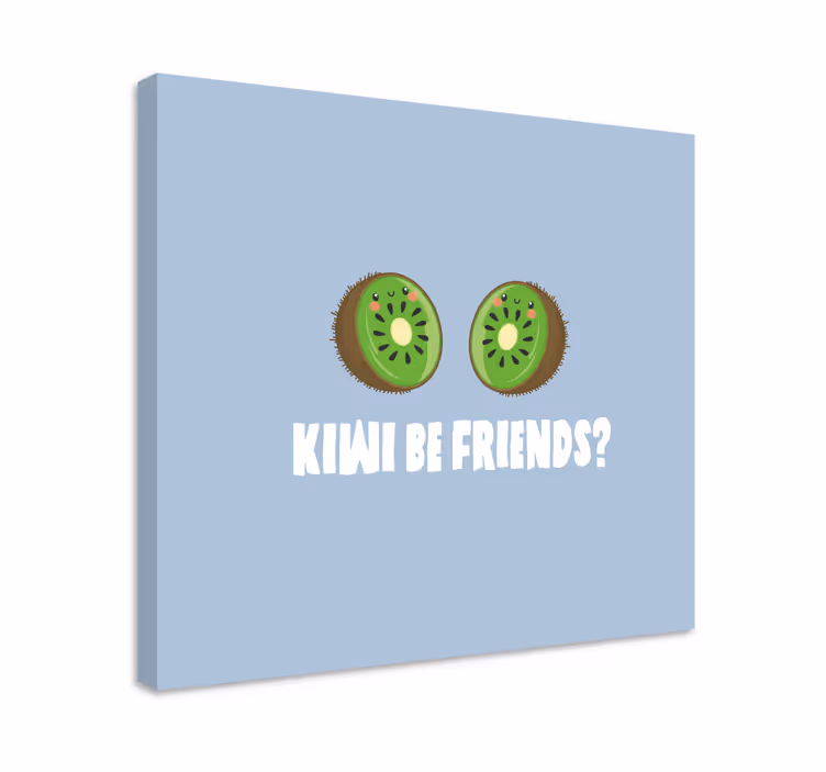 Cuadro bodegones rodajas de kiwi amistad - TenVinilo