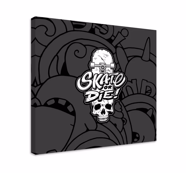 Cuadro moderno Skate graffiti grave - TenVinilo