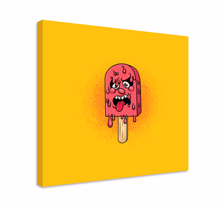 Cuadro moderno Dibujos animados de graffiti de gota de pop de hie - TenVinilo