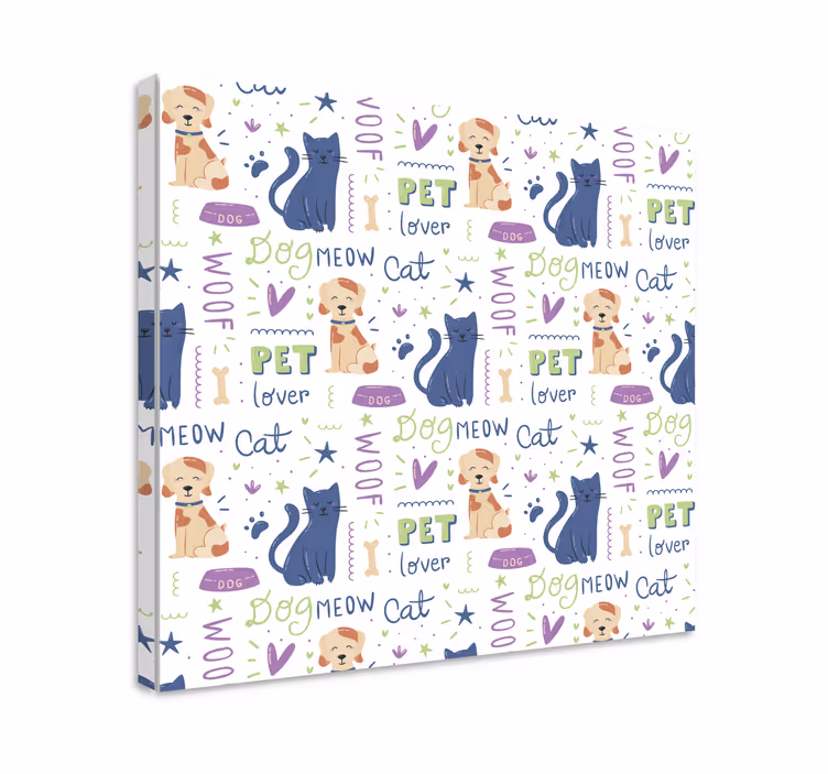 Cuadro de perro colección amantes de las mascotas - TenVinilo