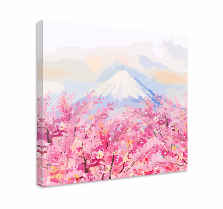 Cuadro de flores fuji en flor - TenVinilo