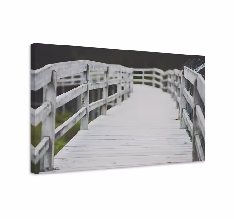 Cuadro paisajes pasarela de madera - TenVinilo