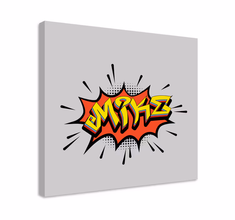 Cuadro personalizable Graffiti estilo bombardeo - TenVinilo