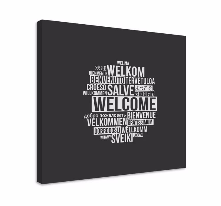Cuadro frase bienvenido a tenvinilo, tu hogar creativo - TenVinilo