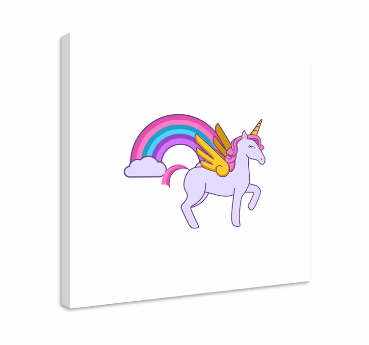 Cuadro de unicornios fantasía mágica de unicornios - TenVinilo
