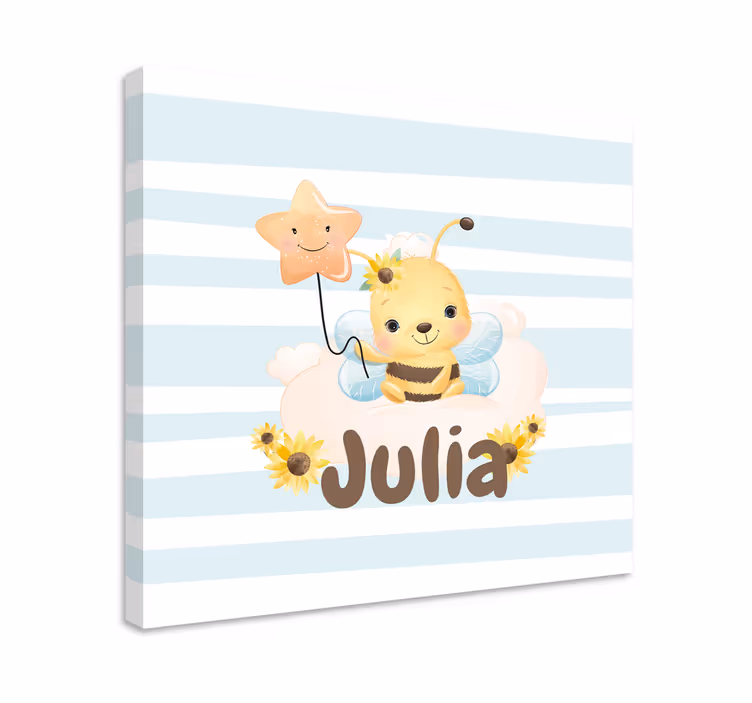 Cuadro animales personaje de abeja linda - TenVinilo