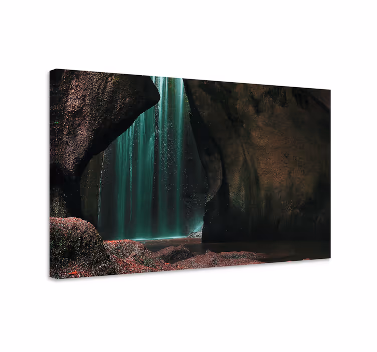 Cuadro paisajes escena de cascada mística - TenVinilo