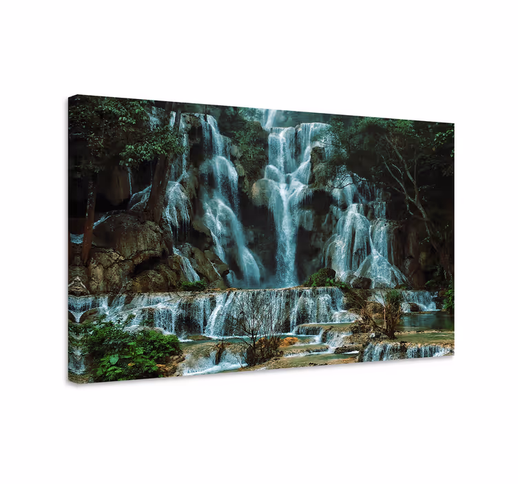 Cuadro paisajes Paisaje de estor de cascada - TenVinilo