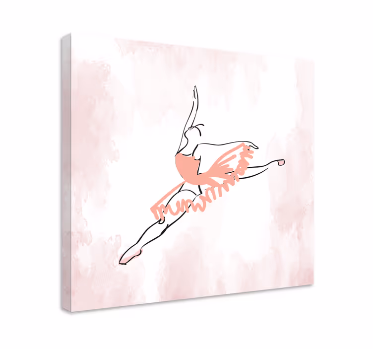 Cuadro bailarinas pose de ballet en movimiento - TenVinilo