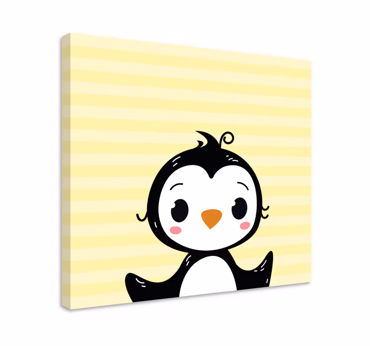 Cuadro animales figura de pingüino adorable - TenVinilo