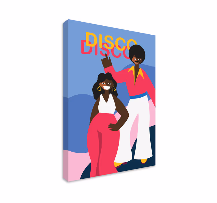 Cuadro bailarinas Bailando 80 disco hombre - TenVinilo