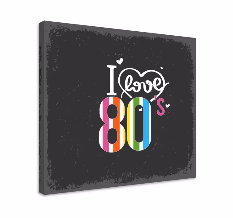 Cuadro frase me encanta los 80 - TenVinilo