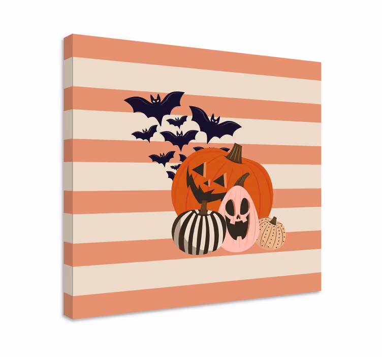Cuadro deporte reunión de calabazas halloween - TenVinilo