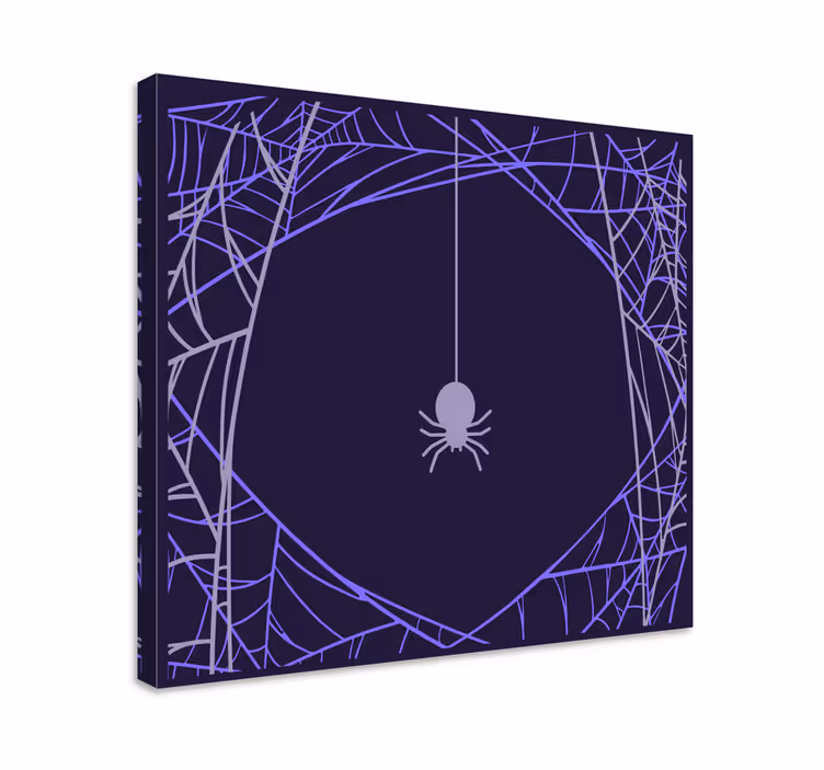 Cuadro moderno Telarañas moradas sombra oscura - TenVinilo