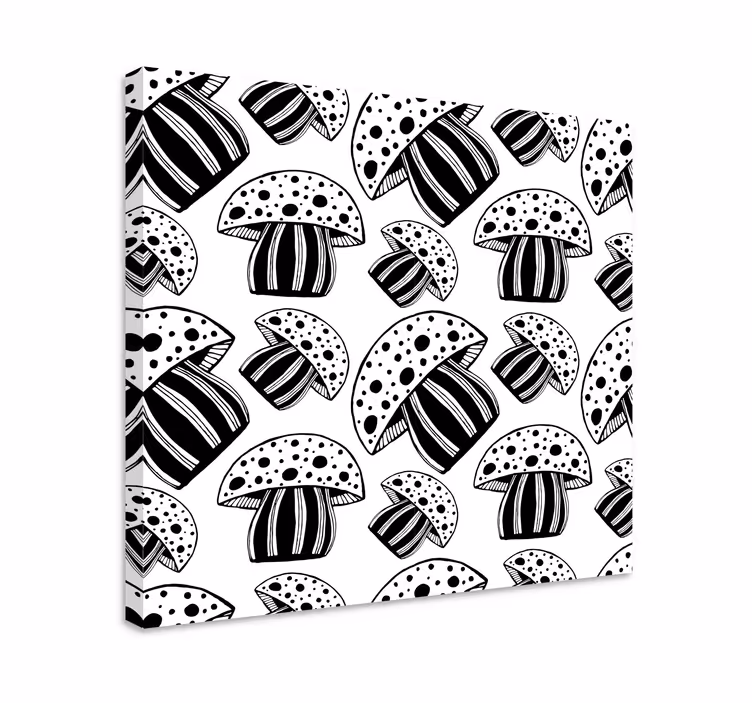 Cuadro de peces con diseño de setas - TenVinilo