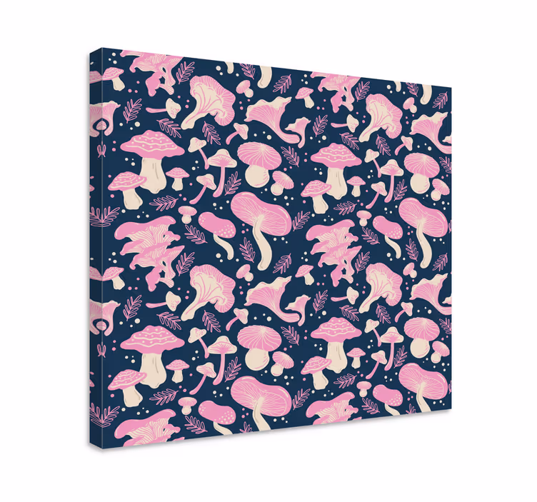Cuadro de flores ilustración de setas - TenVinilo