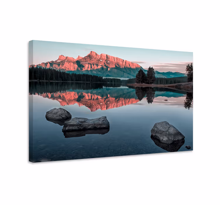Cuadro paisajes Montaña y lago - TenVinilo