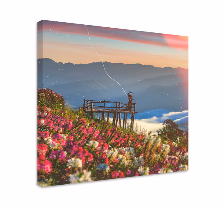 Cuadro paisajes serenidad de montaña - TenVinilo