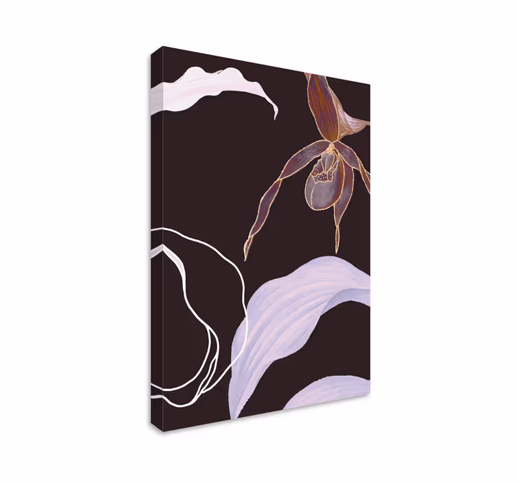 Cuadro de flores elegancia floral de orquídeas - TenVinilo