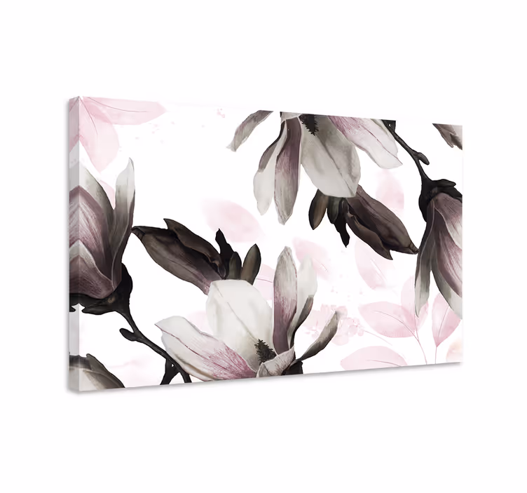 Cuadro de flores Variación floral estilo glamour - TenVinilo