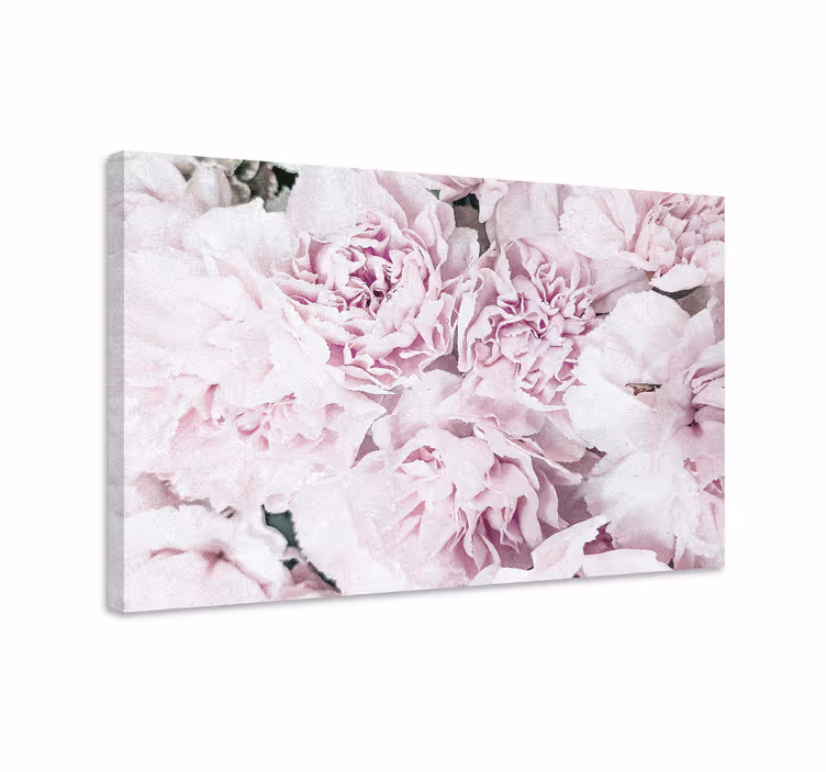 Cuadro de flores flores rosadas delicadas - TenVinilo