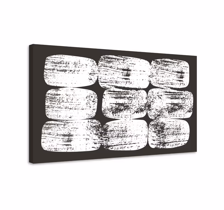 Cuadro ornamental bloques blancos texturizados - TenVinilo