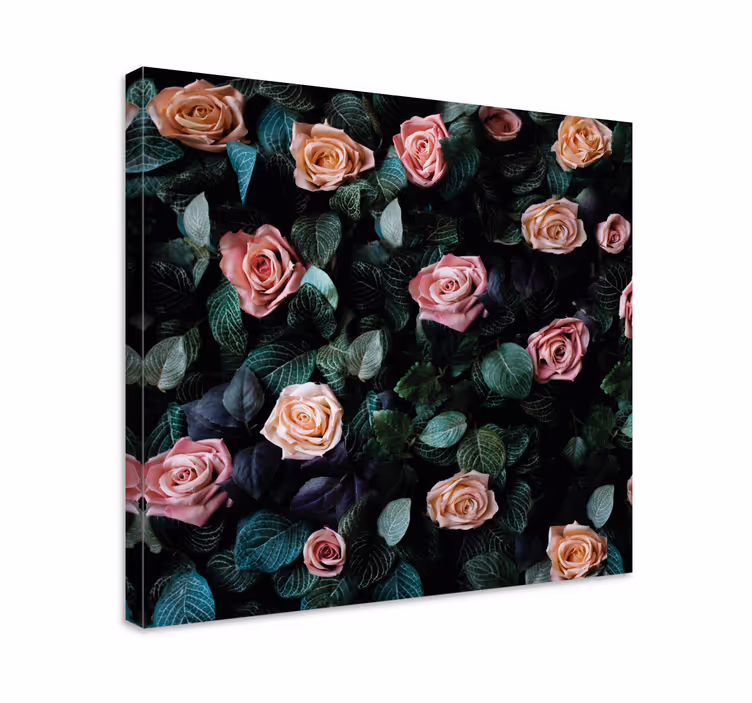 Cuadro de flores Flores rosas rojas - TenVinilo