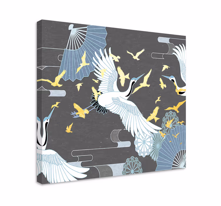 Cuadro aves Pájaro oriental - TenVinilo