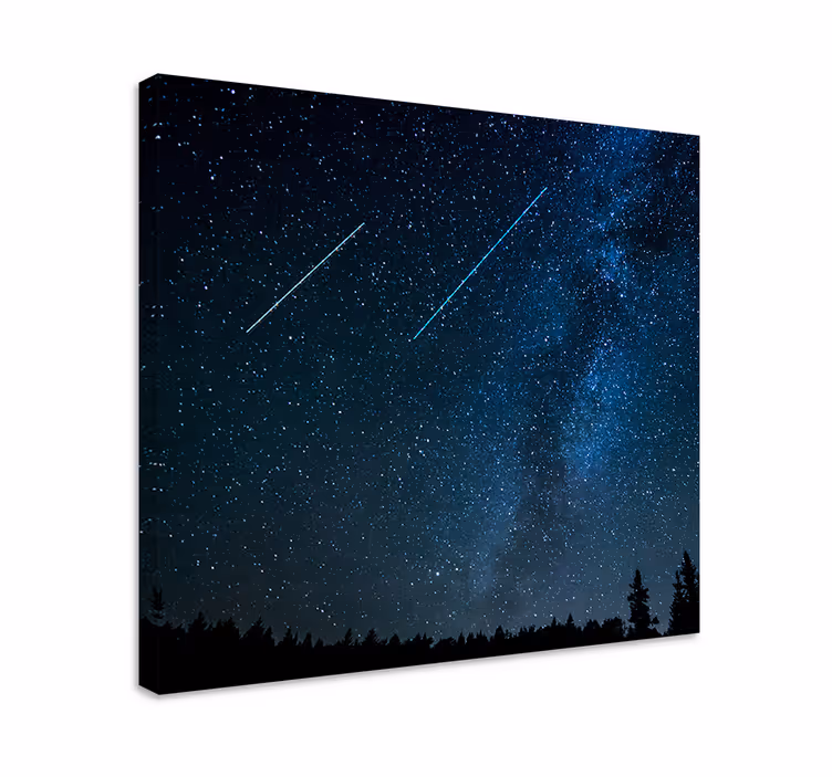 Cuadro paisajes cielo celestial de noche - TenVinilo