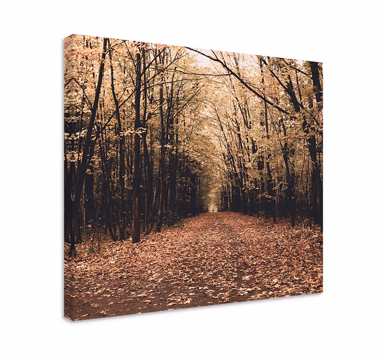 Cuadro paisajes escena del camino en otoño - TenVinilo
