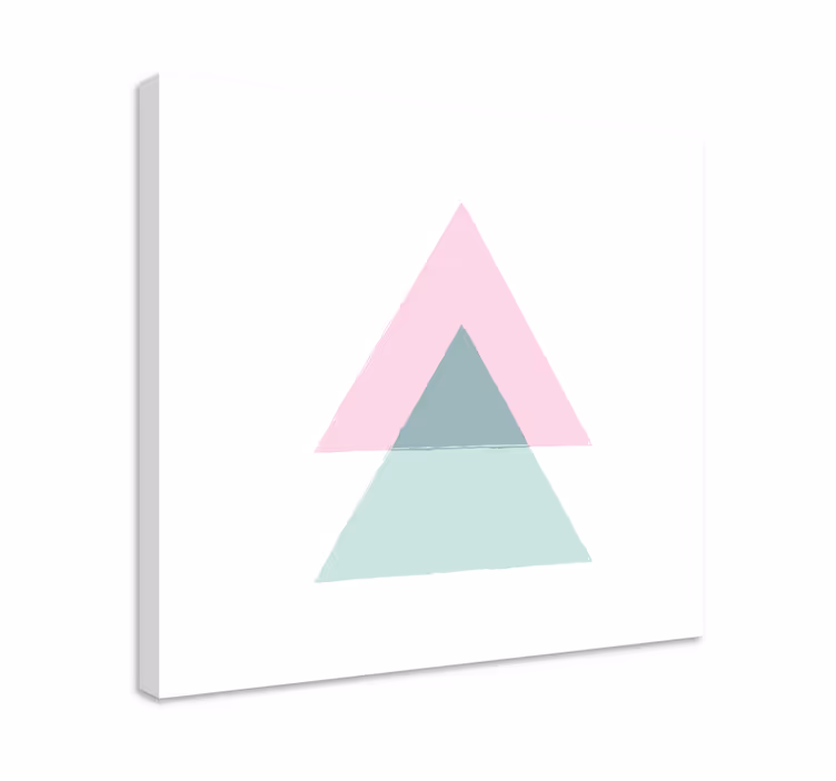 Cuadro figuras geométricas formas triangulares - TenVinilo