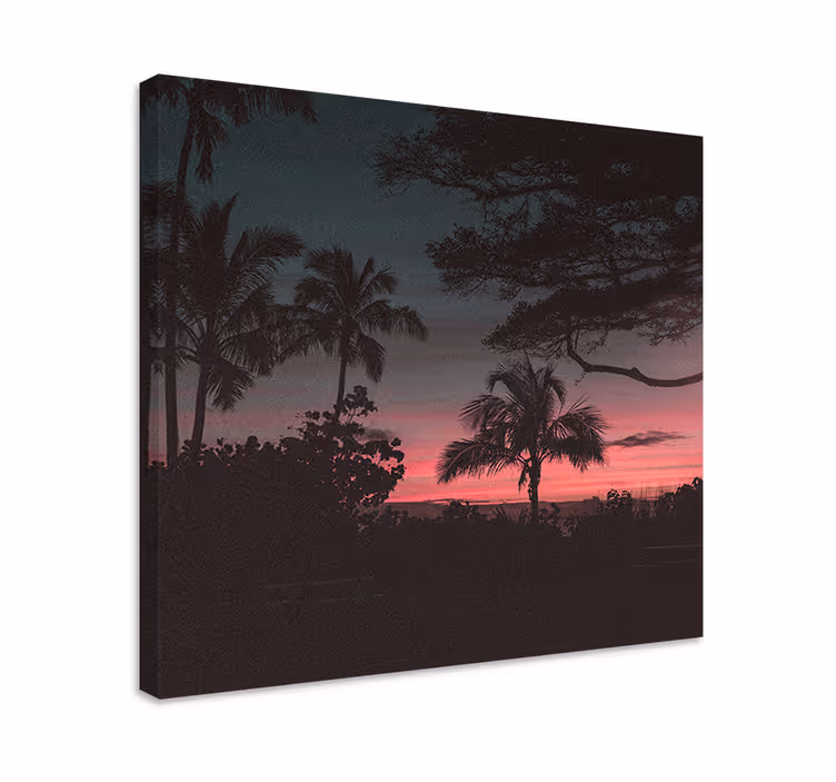 Cuadro paisajes atardeceres tropicales - TenVinilo