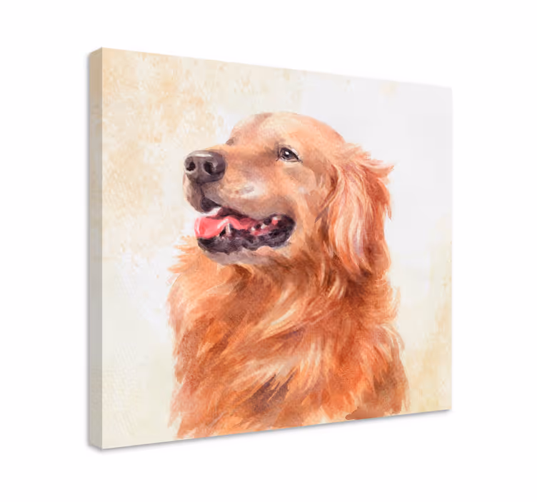 Cuadro perro Perro estilo acuarela - TenVinilo