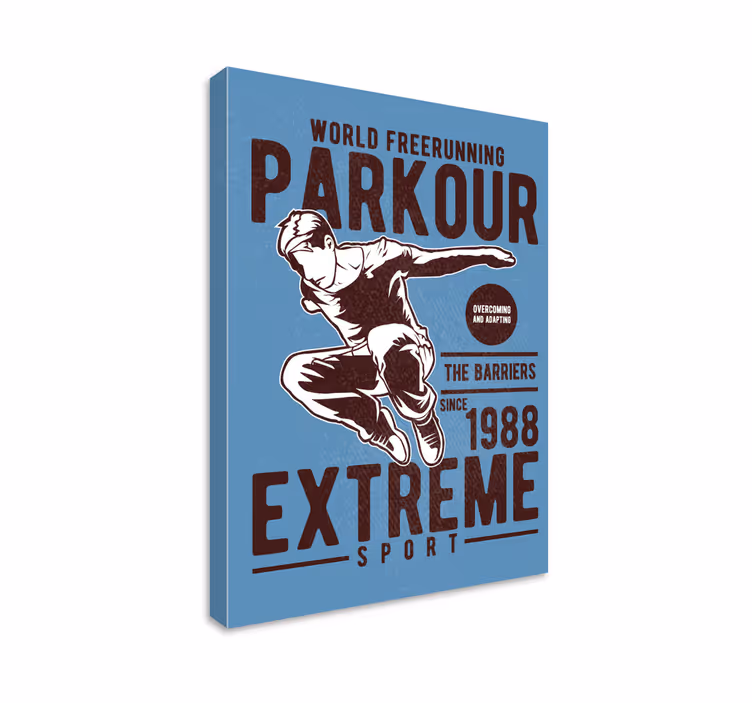 Cuadro deporte parkour clásico - TenVinilo