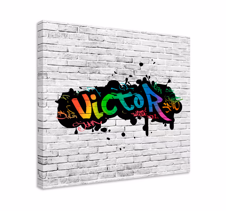 Cuadro  graffiti nombre Personalizado - TenVinilo