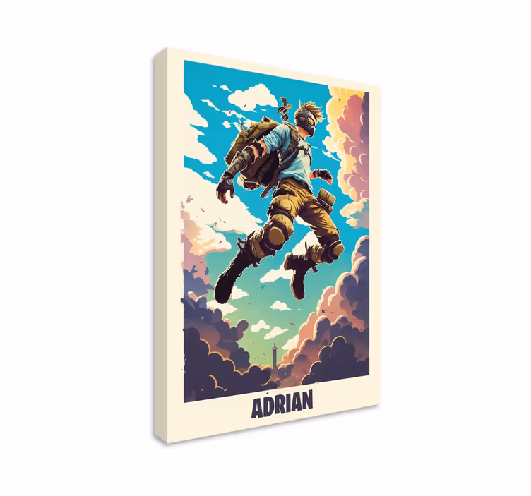 Cuadro personalizado de personaje de videojuego - TenVinilo