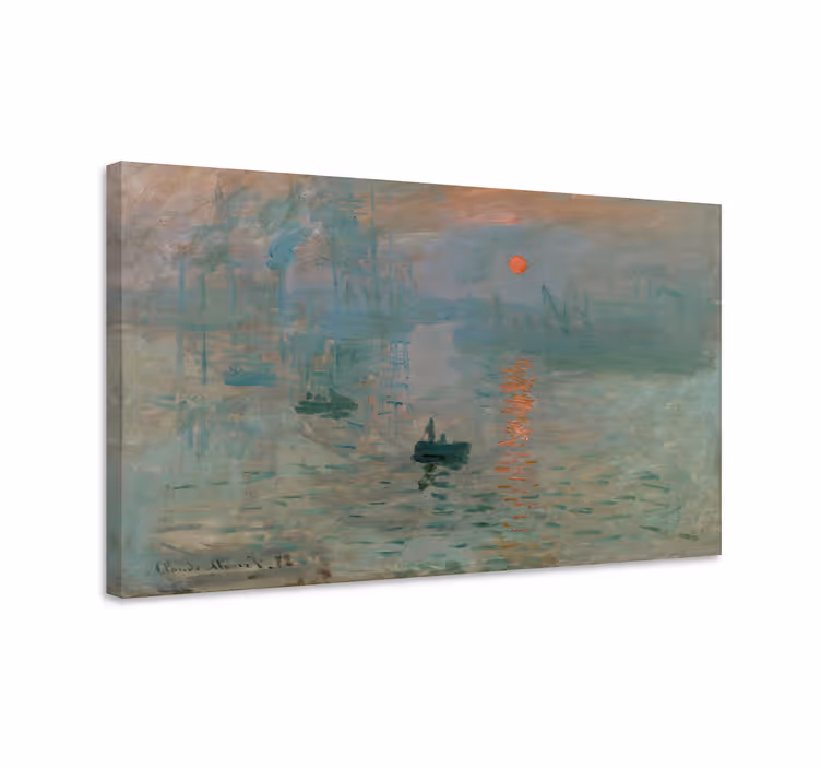 Cuadro arte Impresión, sol naciente de Monet - TenVinilo