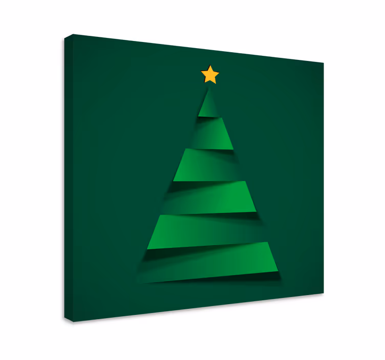 Cuadro árbol de Navidad moderno - TenVinilo