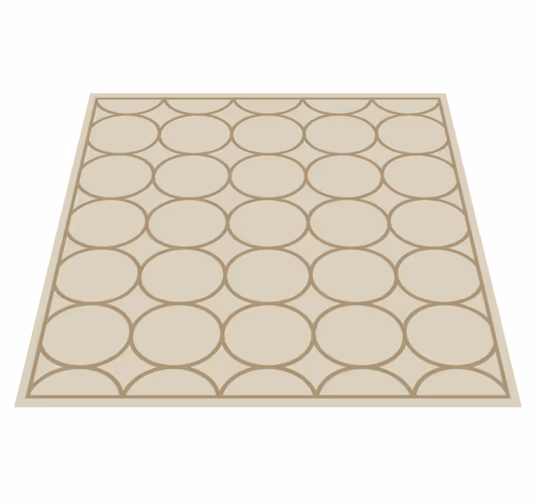 Alfombra de vinilo para cocina patrón beige arena - TenVinilo