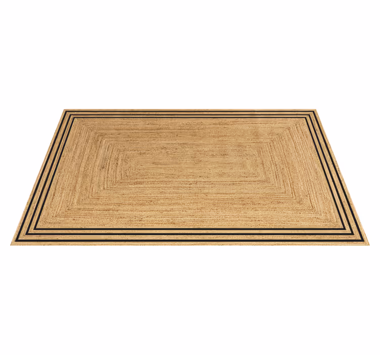 Alfombra PVC para cocina textura yute natural - TenVinilo