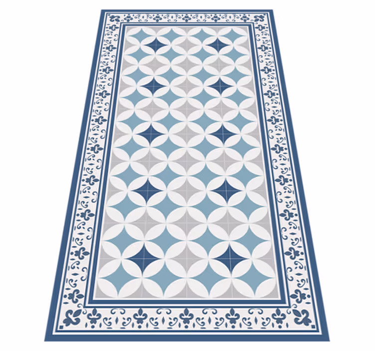 Alfombra de vinilo para cocina azulejo azure - TenVinilo