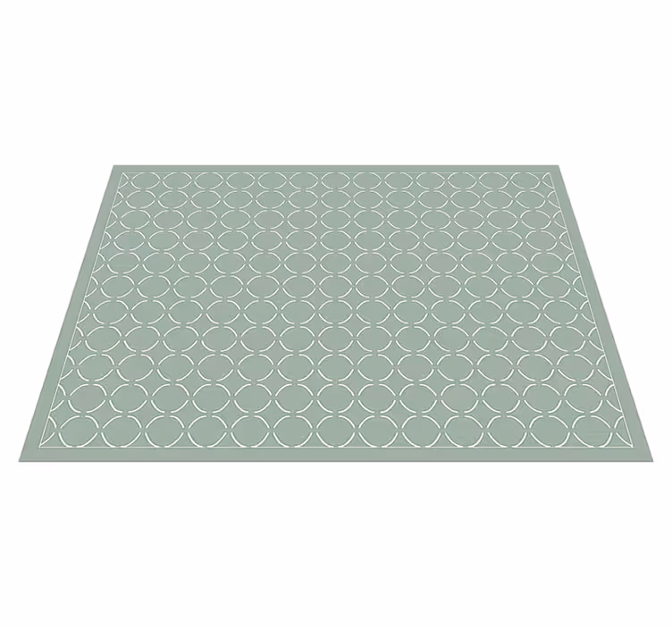 Alfombra de vinilo para cocina en celadón apagado - TenVinilo