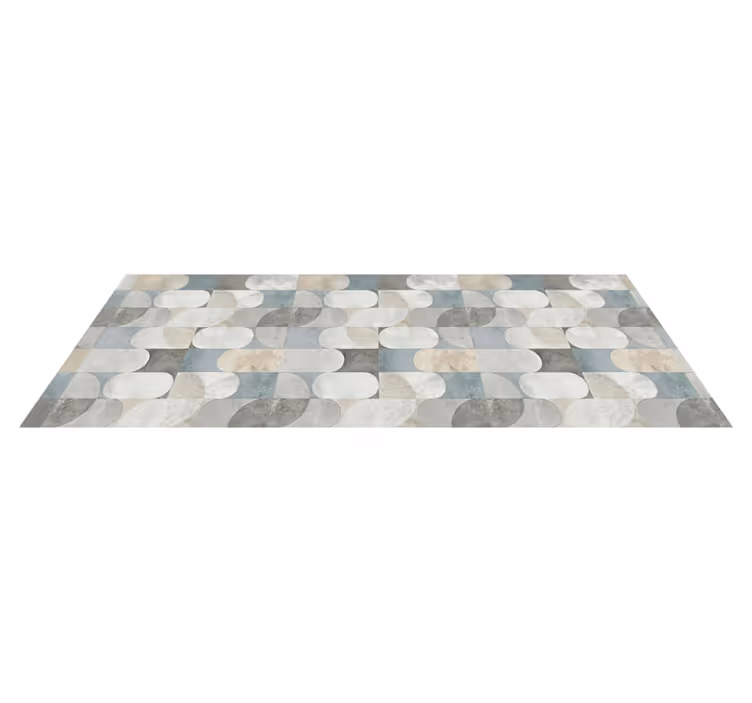 Alfombra de vinilo para cocina mosaico de pastillas moderno - TenVinilo