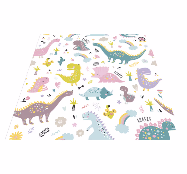 Alfombra vinílica animales dinosaurio kallax - TenVinilo
