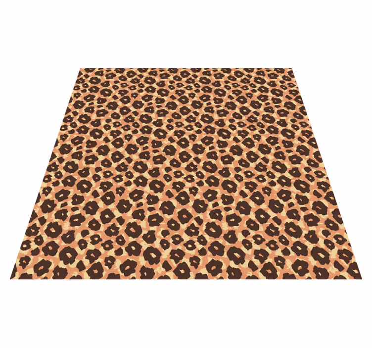 Alfombra vinílica animales imitación leopardo aterciopelado - TenVinilo