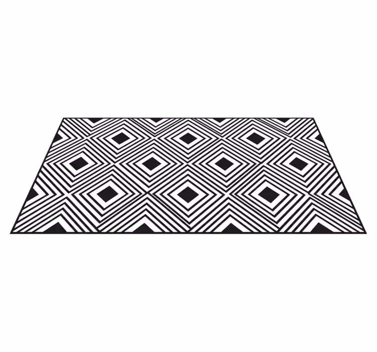 Alfombra de vinilo para cocina diseño de rombos - TenVinilo